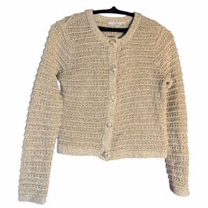 LOFT Textured Chunky Knit Cardigan
